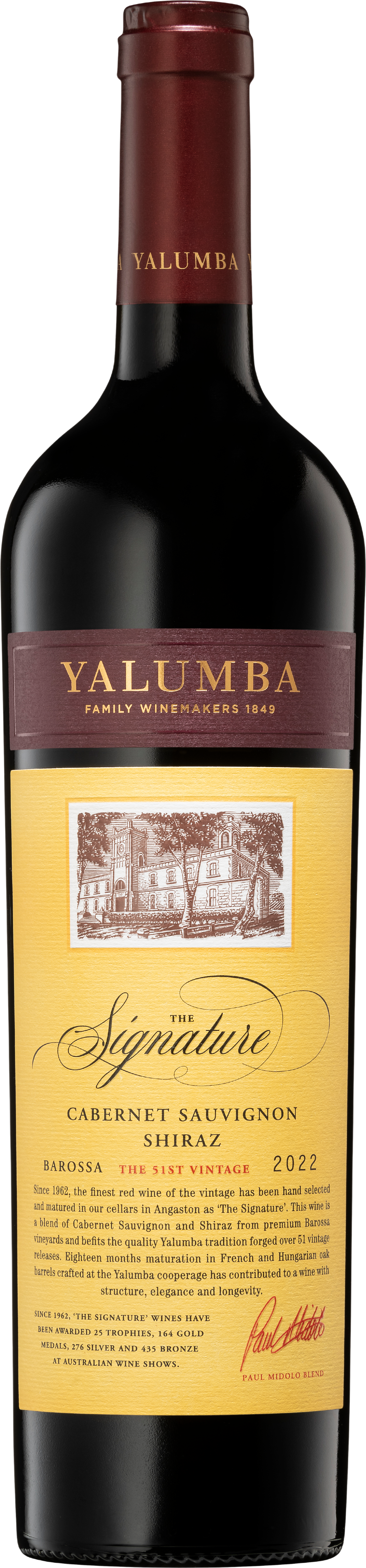 Yalumba The Signature Cabernet Sauvignon Shiraz 2022 Barossa Valley